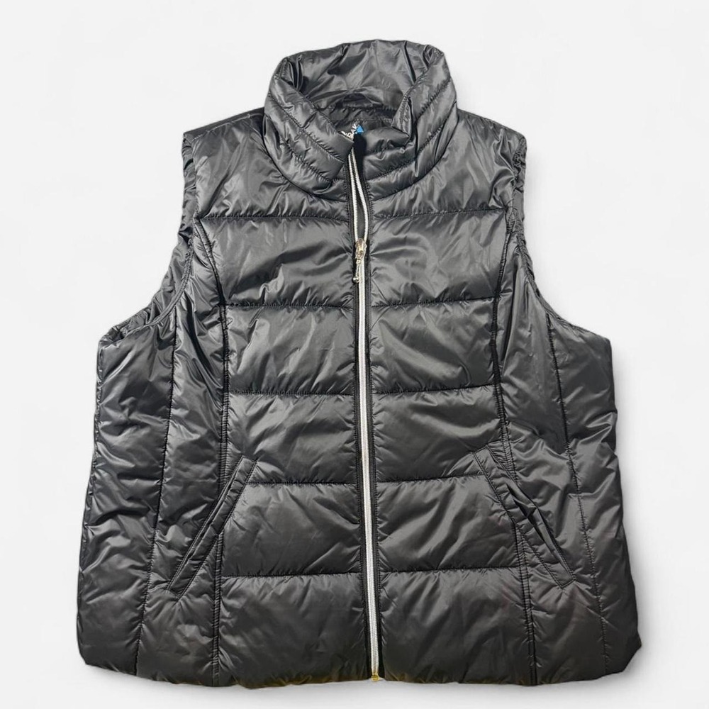 My Anorak Black Puffer Vest Lightweight Down Size XL